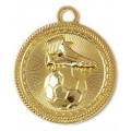 Medaille Fußball 70mm in Gold, Silber u. Bronce